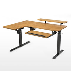 L-Shaped Standing Desk with Accessories Set (60"x23")