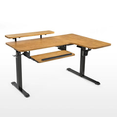 L-Shaped Standing Desk with Accessories Set (60"x23")