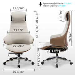 Serene Ella Executive Chair (Napa Leather)