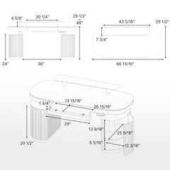 Opal Executive Standing Desk (66"x29")