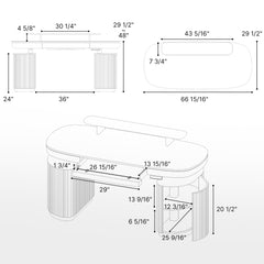Opal Executive Standing Desk (66"x29")