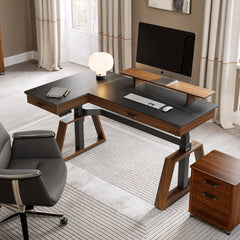 Ark Pro L-Shaped Standing Desk (Sintered Stone)