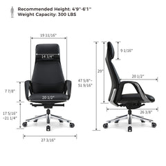SERENE, Napa Leather Executive Office Chair