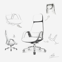 SERENE, Napa Leather Executive Office Chair