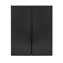 63" Wide Vite II Tru-Vino 610 Bottle Dual Zone Solid Black Door Side-by-Side Wine Refrigerator