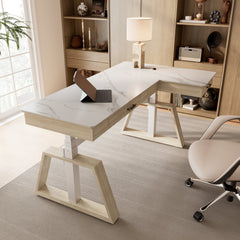 Ark Pro L-Shaped Standing Desk (Sintered Stone)