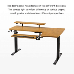L-Shaped Standing Desk with Accessories Set (60"x23")