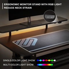 L-Shaped Standing Desk with Accessories Set (60"x23")