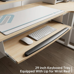 L-Shaped Standing Desk with Accessories Set (60"x23")