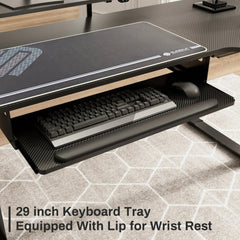 L-Shaped Standing Desk with Accessories Set (60"x23")