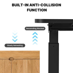L-Shaped Standing Desk with Accessories Set (60"x23")