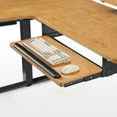 L-Shaped Standing Desk with Accessories Set (60"x23")