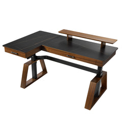 Ark Pro L-Shaped Standing Desk (Sintered Stone)