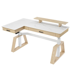 Ark Pro L-Shaped Standing Desk (Sintered Stone)