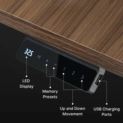 L-Shaped Standing Desk with Accessories Set (60"x23")