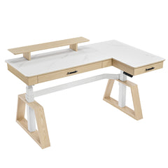 Ark Pro L-Shaped Standing Desk (Sintered Stone)