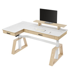Ark Pro L-Shaped Standing Desk (Sintered Stone)