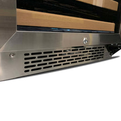 Whynter - 164 Bottle Built-in Stainless Steel Dual Zone Compressor Wine Refrigerator | BWR-1642DZ