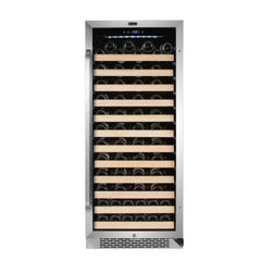 Whynter - 100 Bottle Built-in Stainless Steel Compressor Wine Refrigerator | BWR-1002SD