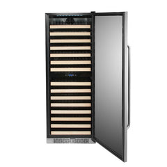 Whynter - 164 Bottle Built-in Stainless Steel Dual Zone Compressor Wine Refrigerator | BWR-1642DZ