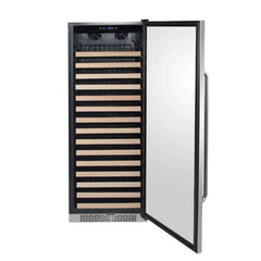 Whynter - 166 Bottle Built-in Stainless Steel Compressor Wine Refrigerator | BWR-1662SD