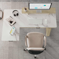 Ark Pro L-Shaped Standing Desk (Sintered Stone)