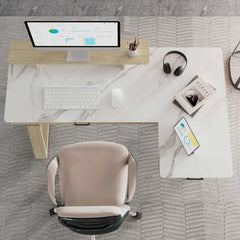 Ark Pro L-Shaped Standing Desk (Sintered Stone)