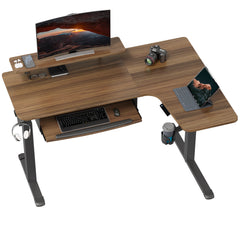 L-Shaped Standing Desk with Accessories Set (60"x23")