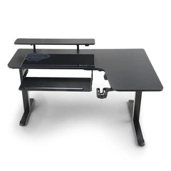 L-Shaped Standing Desk with Accessories Set (60"x23")