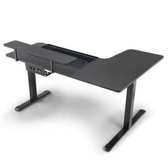 L-Shaped Standing Desk with Accessories Set (60"x23")