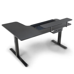 L-Shaped Standing Desk with Accessories Set (60"x23")