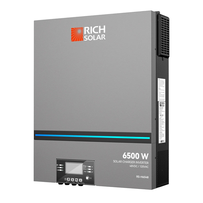 Rich Solar 6500 Watt (6.5kW) 48 Volt Off-Grid Hybrid Solar Inverter 550V PV Input