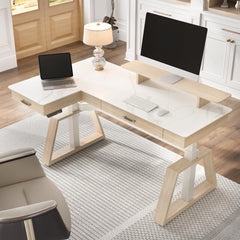 Ark Pro L-Shaped Standing Desk (Sintered Stone)