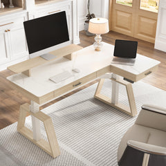Ark Pro L-Shaped Standing Desk (Sintered Stone)