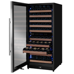 Reserva Series 119 Bottle 55" Tall Dual Zone Left Hinge Stainless Steel Wine Refrigerator