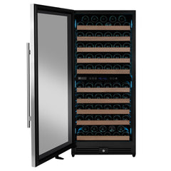 Reserva Series 119 Bottle 55" Tall Dual Zone Left Hinge Stainless Steel Wine Refrigerator