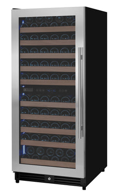 Reserva Series 119 Bottle 55" Tall Dual Zone Left Hinge Stainless Steel Wine Refrigerator