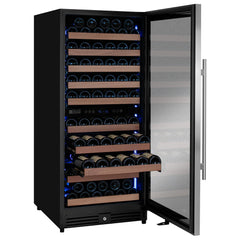 Reserva Series 119 Bottle 55" Tall Dual Zone Right Hinge Stainless Steel Wine Refrigerator
