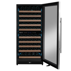 Reserva Series 119 Bottle 55" Tall Dual Zone Right Hinge Stainless Steel Wine Refrigerator