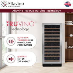 Reserva Series 119 Bottle 55" Tall Dual Zone Right Hinge Stainless Steel Wine Refrigerator