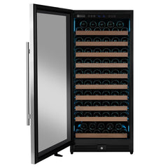 Reserva Series 119 Bottle 55" Tall Single Zone Left Hinge Stainless Steel Wine Refrigerator
