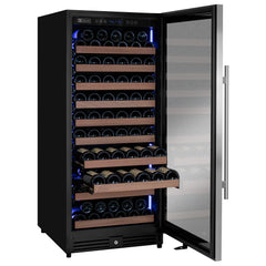 Reserva Series 119 Bottle 55" Tall Single Zone Right Hinge Stainless Steel Wine Refrigerator