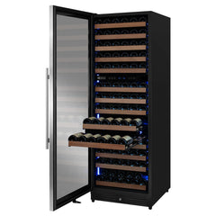 Reserva Series 154 Bottle 71" Tall Dual Zone Left Hinge Stainless Steel Wine Refrigerator