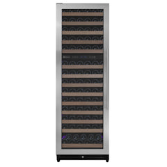 Reserva Series 154 Bottle 71" Tall Dual Zone Left Hinge Stainless Steel Wine Refrigerator