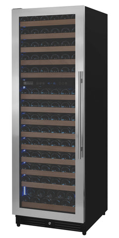 Reserva Series 154 Bottle 71" Tall Dual Zone Left Hinge Stainless Steel Wine Refrigerator