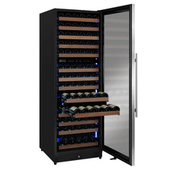 Reserva Series 154 Bottle 71" Tall Dual Zone Right Hinge Stainless Steel Wine Refrigerator