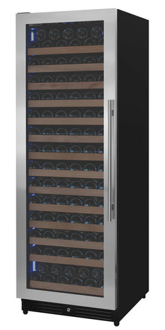 Reserva Series 163 Bottle 71" Tall Single Zone Left Hinge Stainless Steel Wine Refrigerator