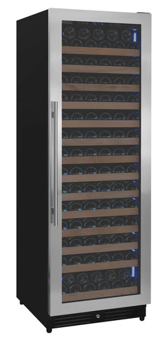 Reserva Series 163 Bottle 71" Tall Single Zone Right Hinge Stainless Steel Wine Refrigerator