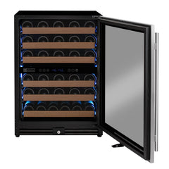 Reserva Series - 51 Bottle Dual Zone Built-in Luxury Wine Refrigerator with Stainless Steel Door - Right Hinge