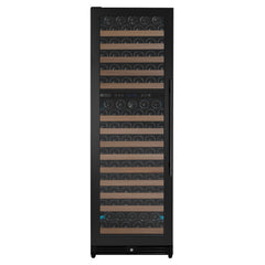 Reserva Series 172 Bottle Dual Zone Built-in Wine Refrigerator with Black Metal Door - Left Hinge